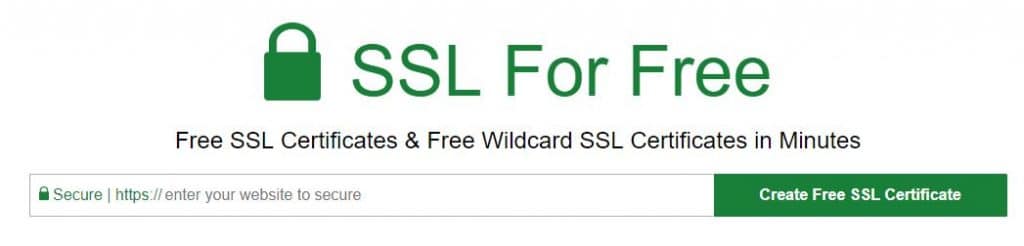 SSL for free request certificate