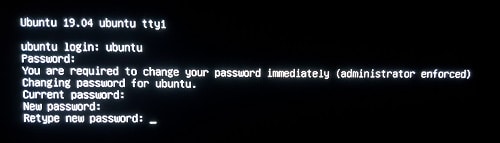 Ubuntu change password