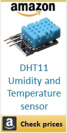 Amazon DHT11 umidity temperature box