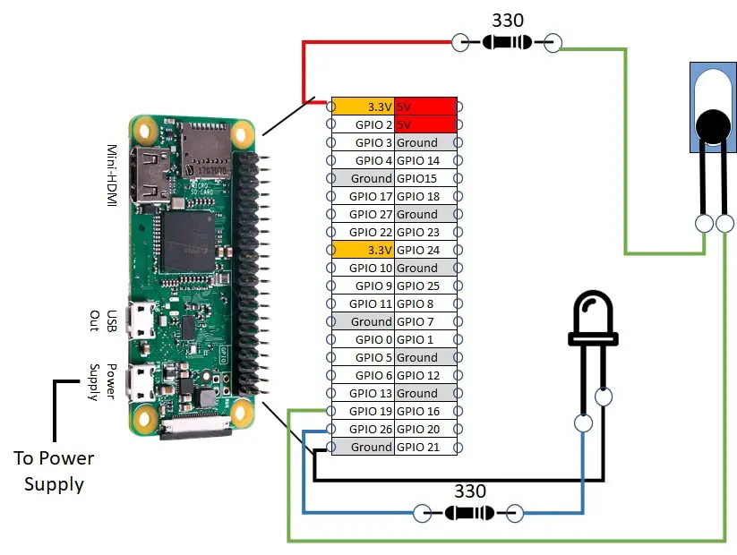 Raspberry PI tilt switch inverse config wiring