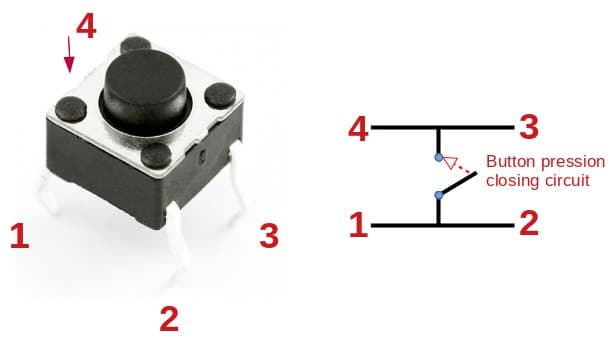 Switch Button internal circuit