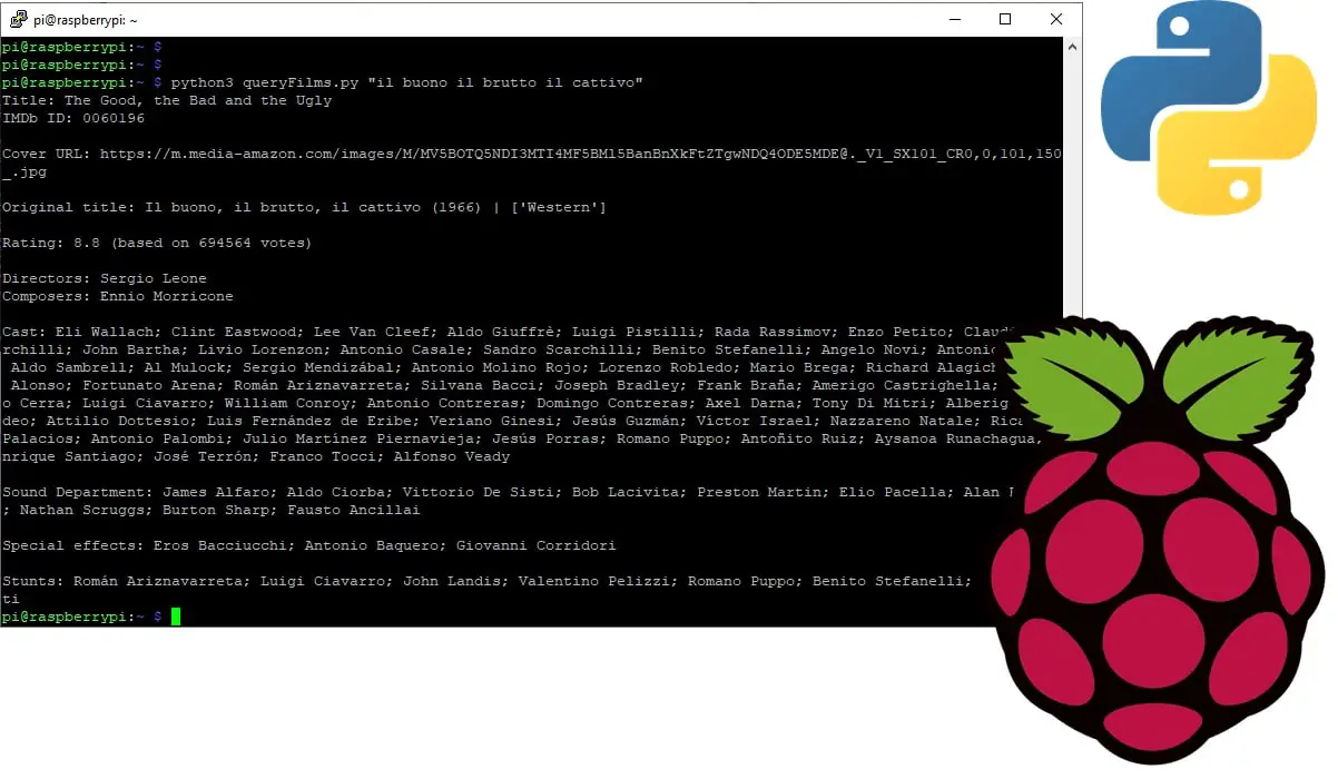 raspberry pi imdbpy featured image