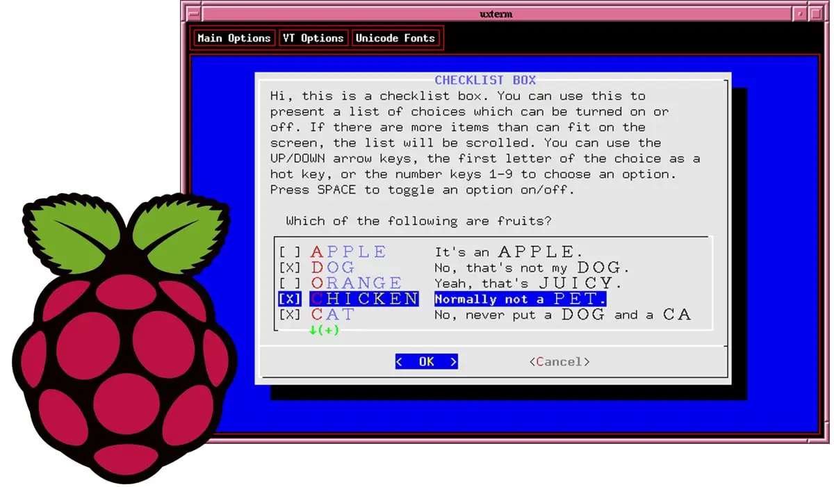 Raspberry PI dialog user interface featured image