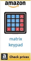 Amazon matrix keypad box