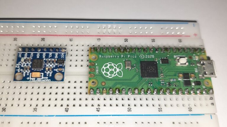 Using Gyroscope and Accelerometer with MPU6050, Raspberry PI Pico and ...