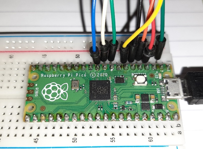 Raspberry pi pico 4x4 keypad wiring details 02