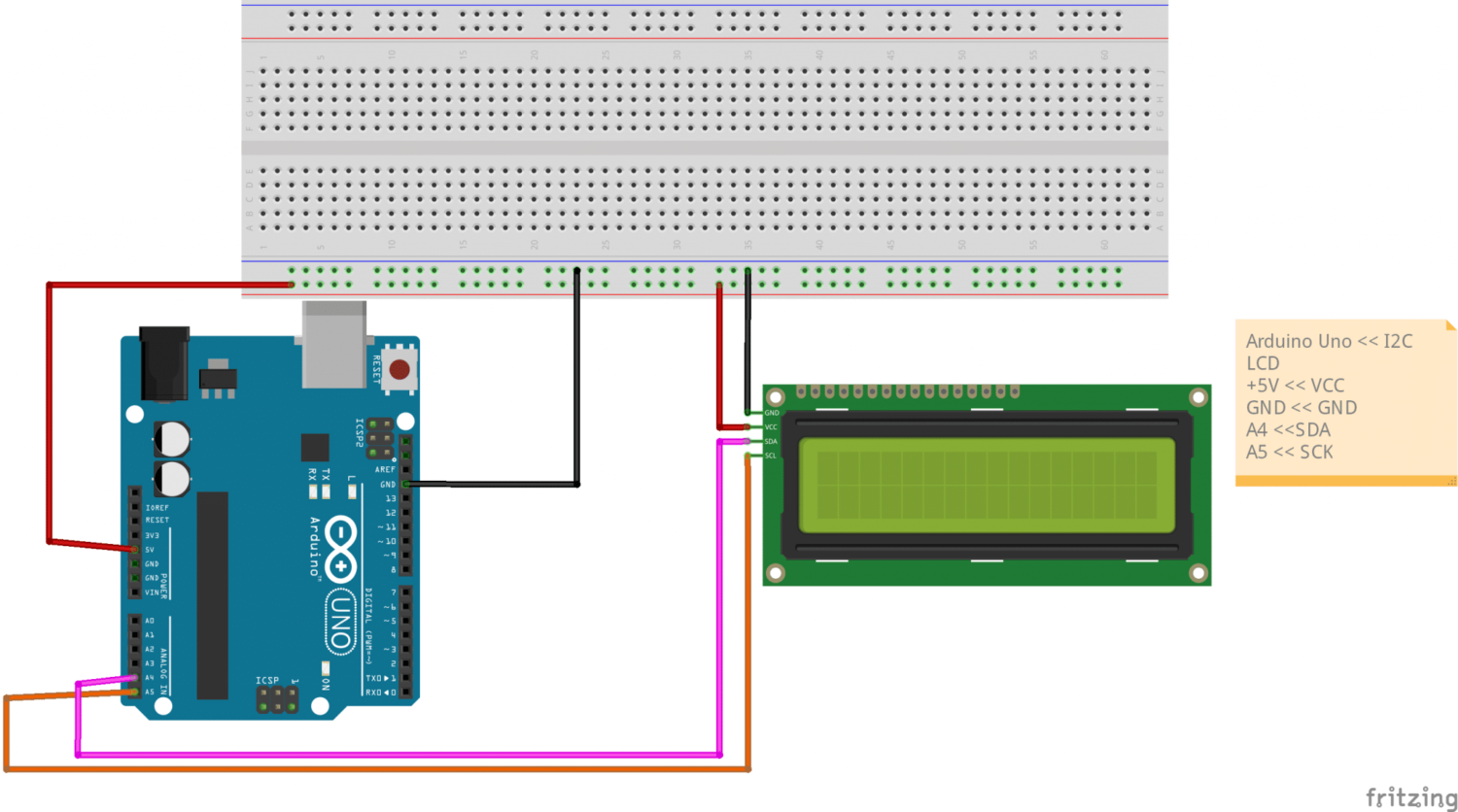 Arduino Uno i2c LCD circuit diagram_bb