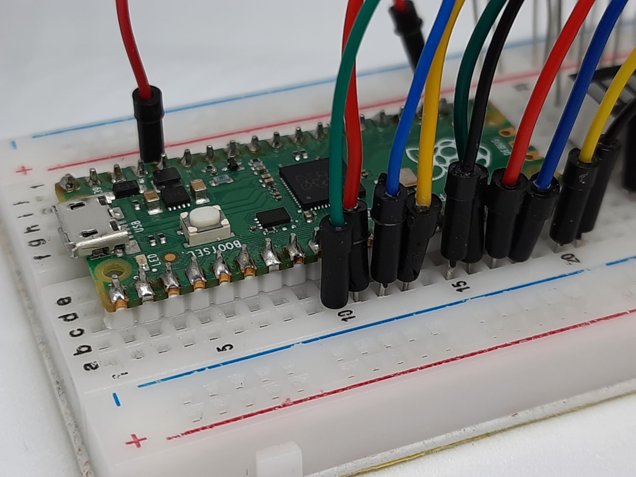 Raspberry PI Pico 10 segment led bar details 04