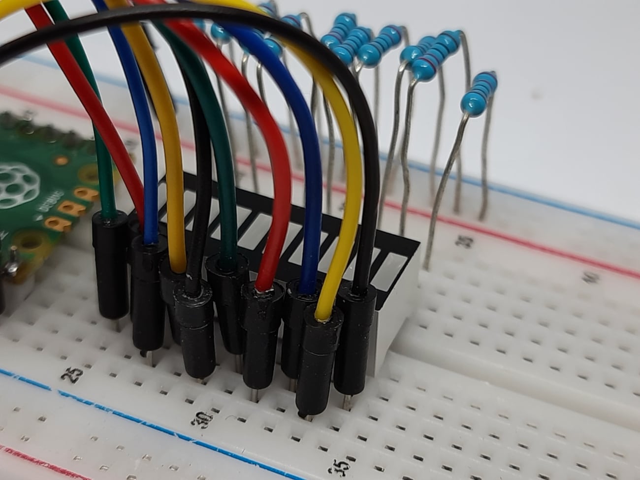 Raspberry PI Pico 10 segment led bar details 05