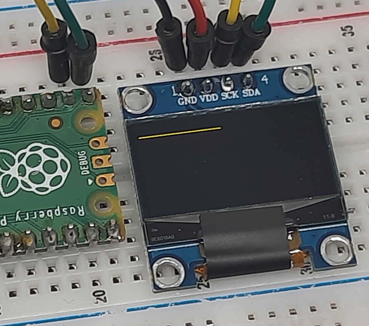 Add an OLED display to Raspberry PI Pico with MicroPython