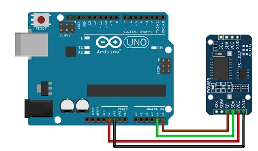 DS3231Wiring diaigarm with arduino