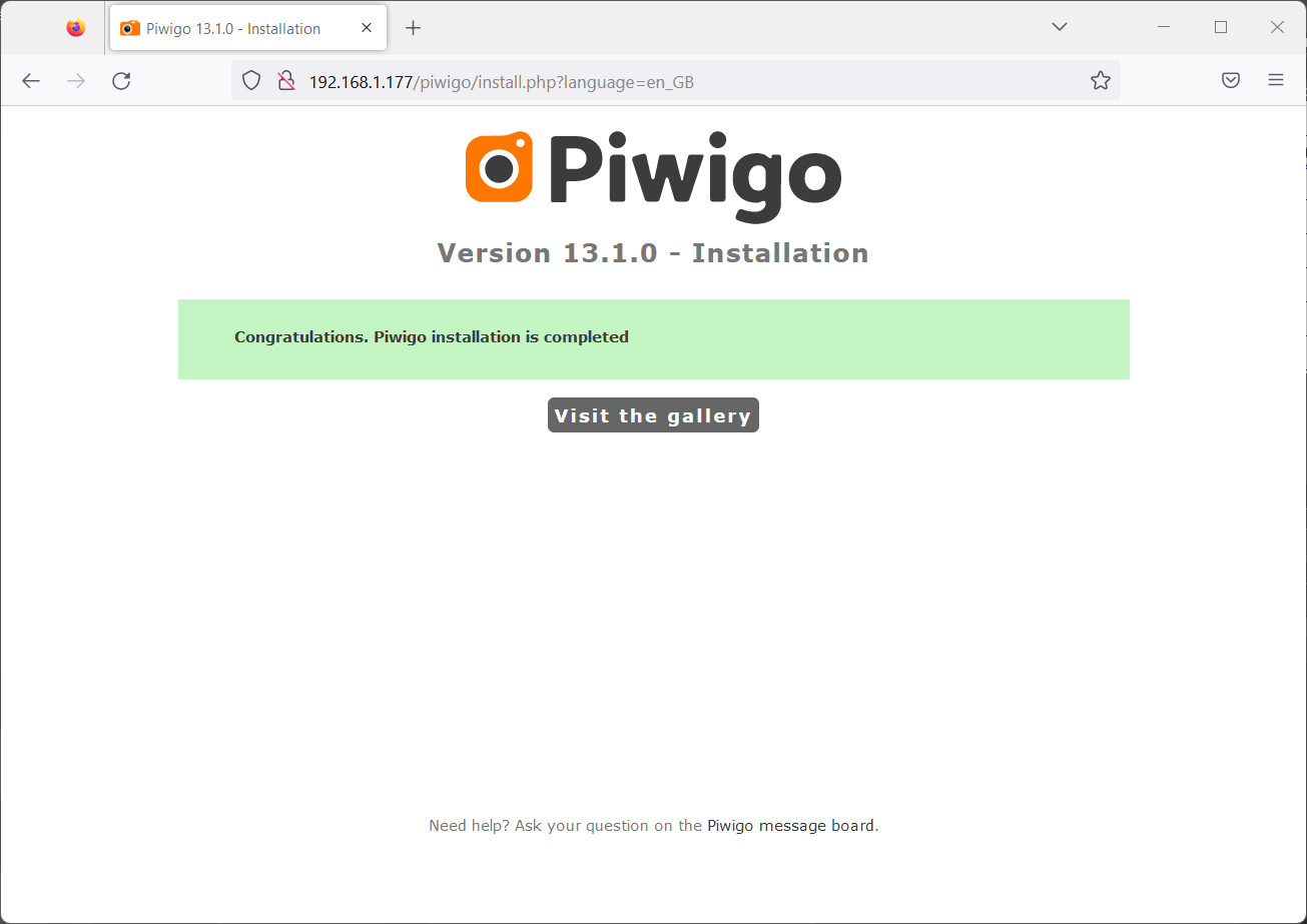 piwigo-raspberry-pi-installation-completed