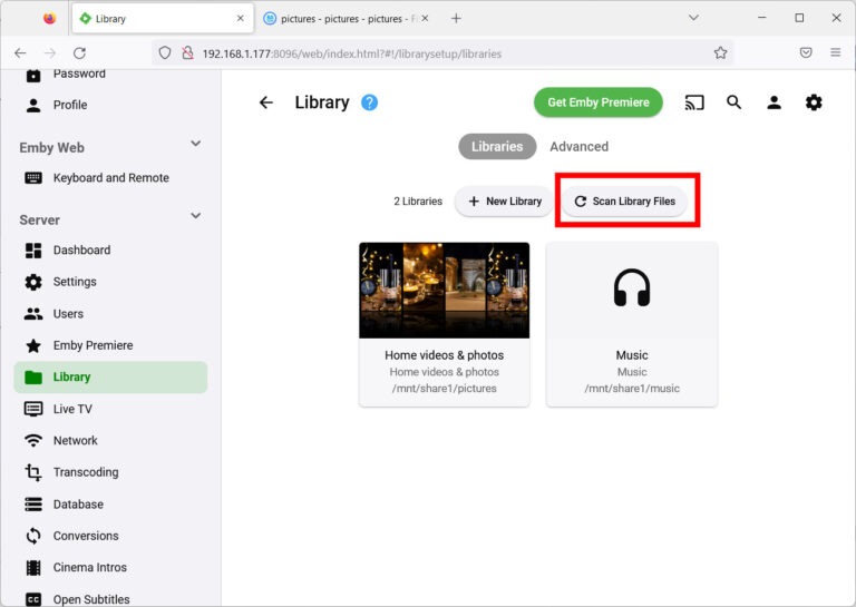 Private streaming server with Raspberry Pi and Emby on Docker