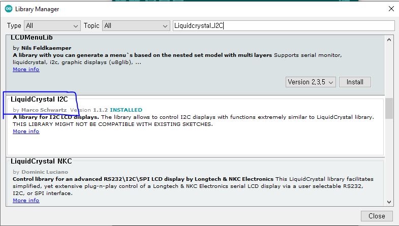 Liquid crystal library from the library manager