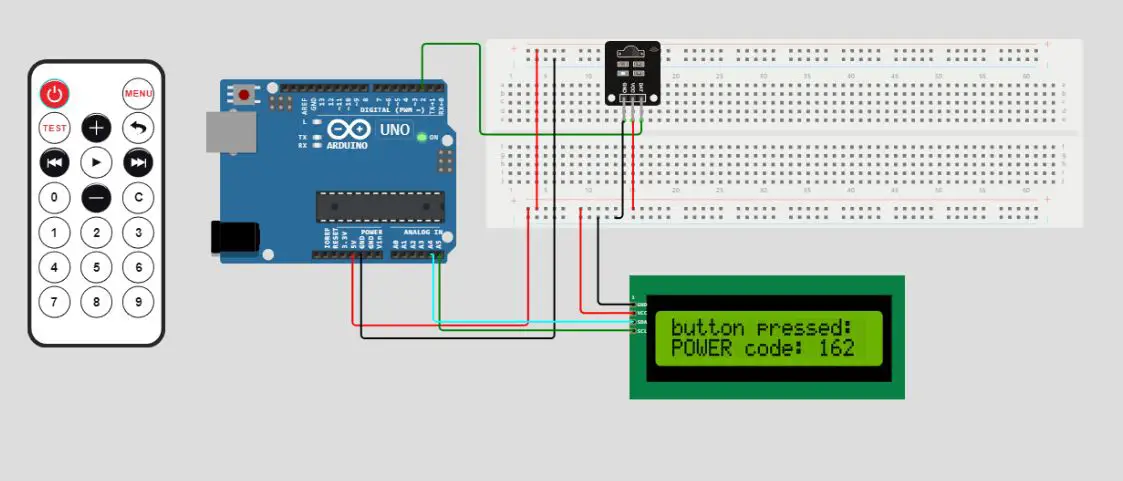 Remote control simulation power button pressed with Arduino Uno 