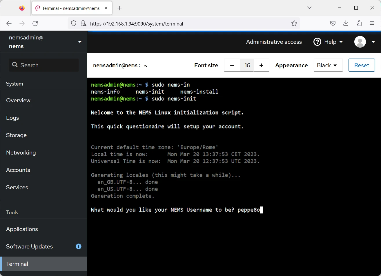 nems-raspberry-pi-init-username