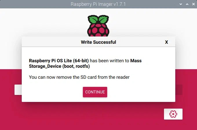 imager-raspberry-pi-os-lite-success-write