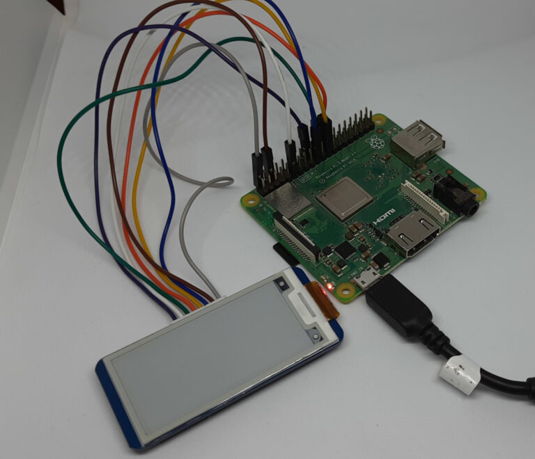 Use Raspberry PI with E-Ink (E-Paper) display