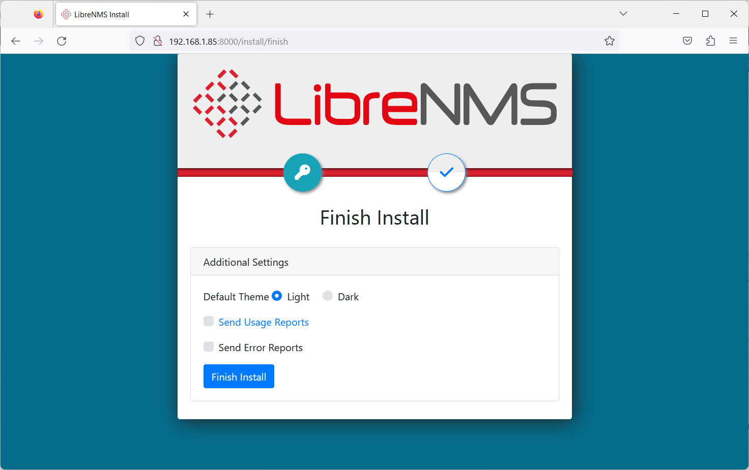 librenms-raspberry-pi-install-finish