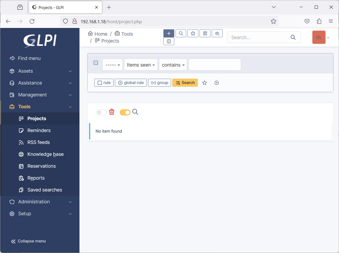 glpi-tools-menu
