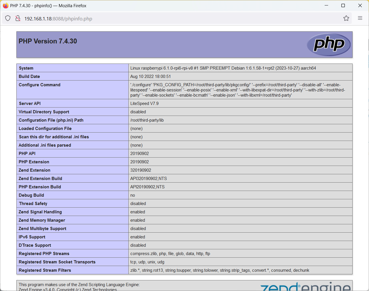 openlitespeed-raspberry-pi-php-test