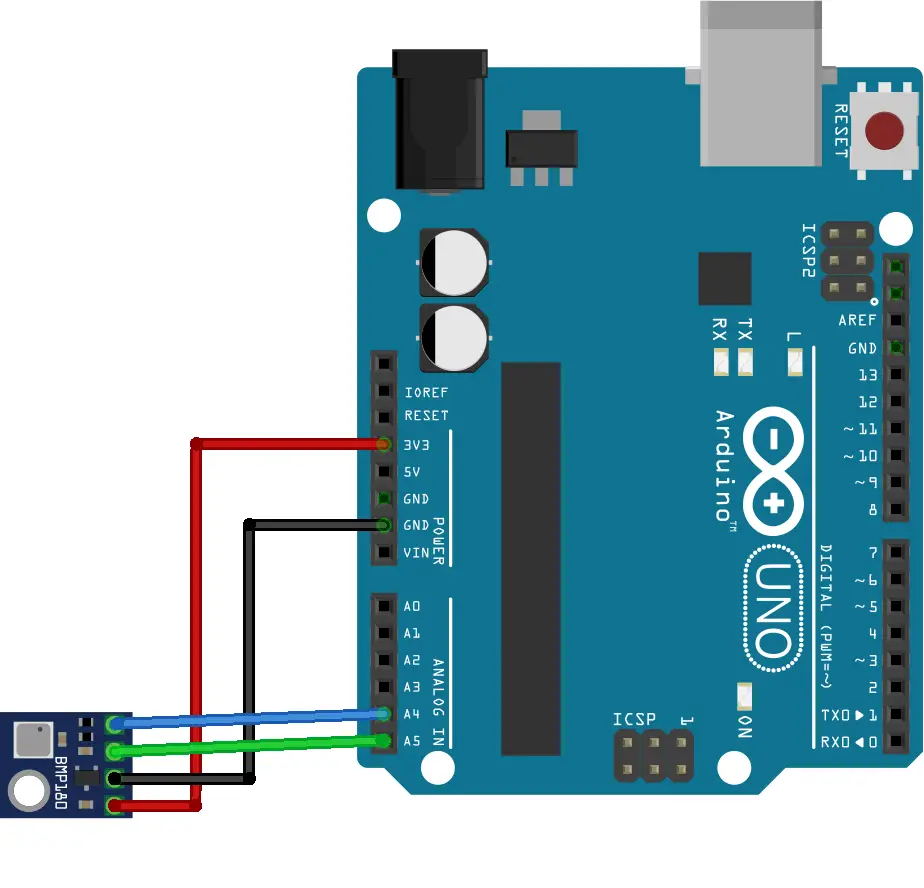 Bmp180 connections with Arduino Uno