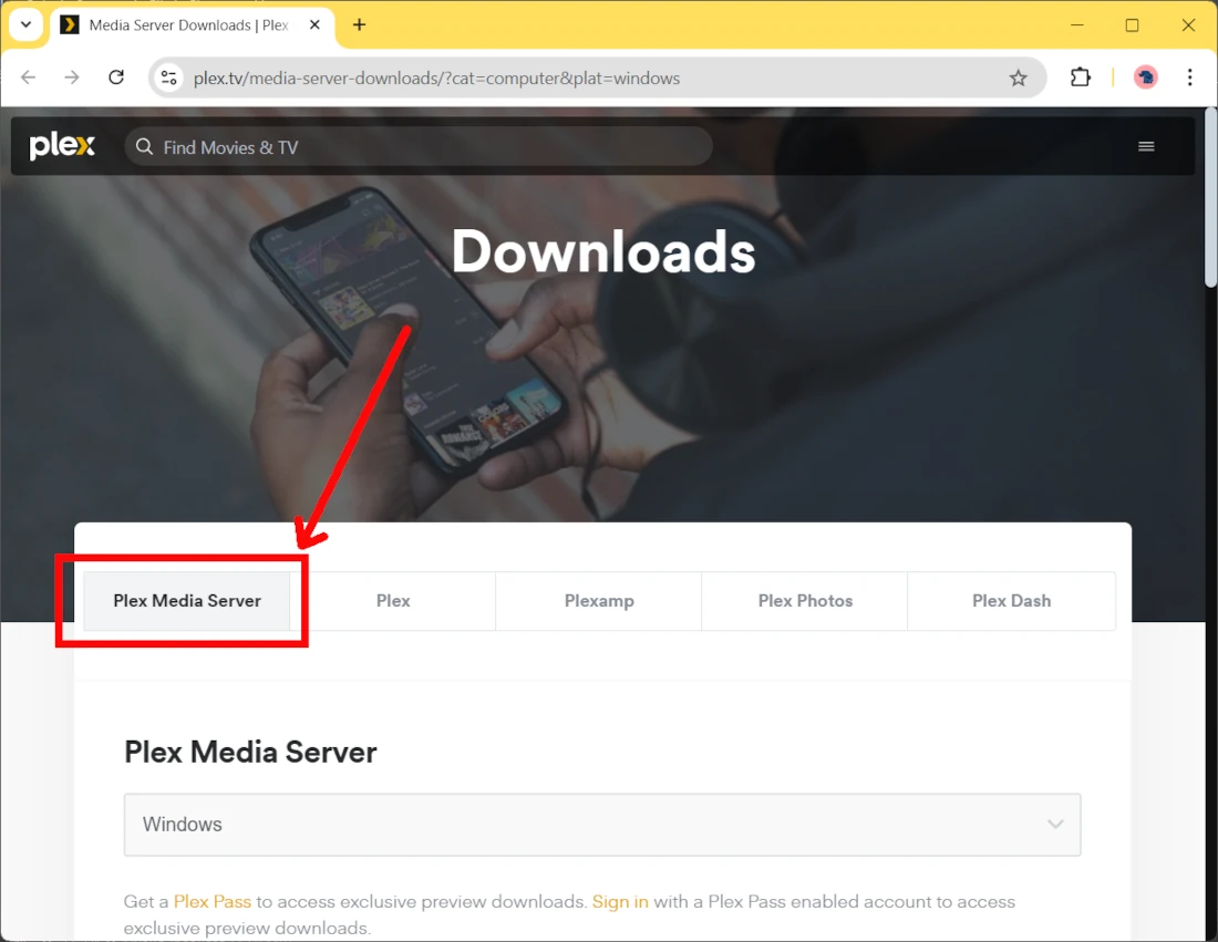 plex-media-server-download-page