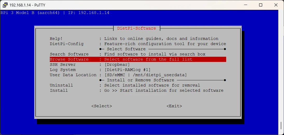 dietpi-software-browse-link