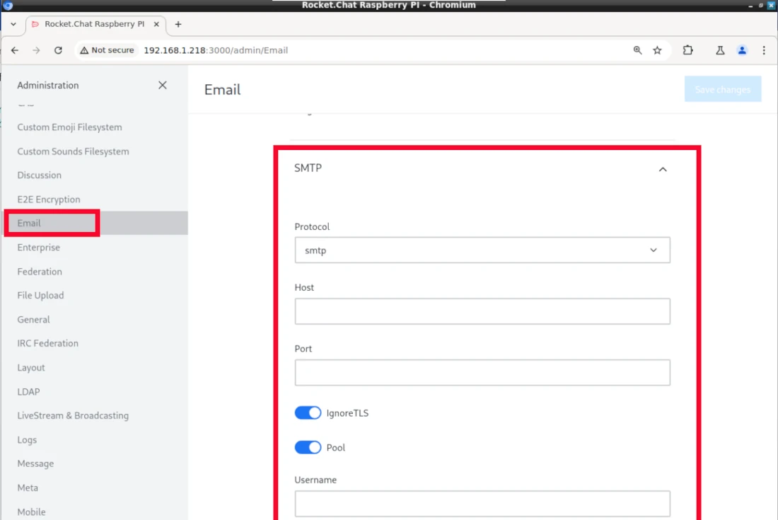 rocket.chat-email-settings