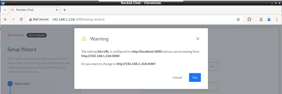 rocket.chat-raspberry-pi-wizard-site-url-warning