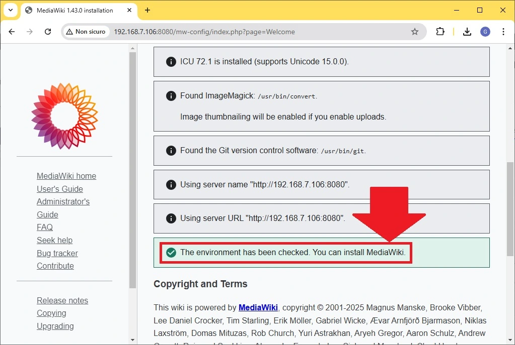 mediawki-raspberry-pi-set-up-02-checks