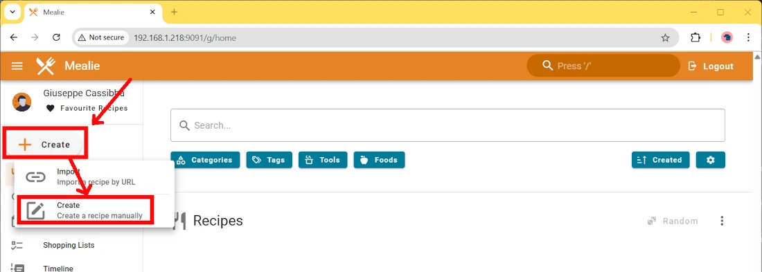 mealie-raspberry-pi-create-recipe-manually-link
