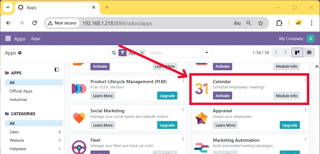 odoo-raspberry-pi-apps-calendar-widget