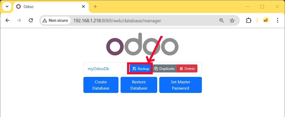 odoo-raspberry-pi-database-backup-button