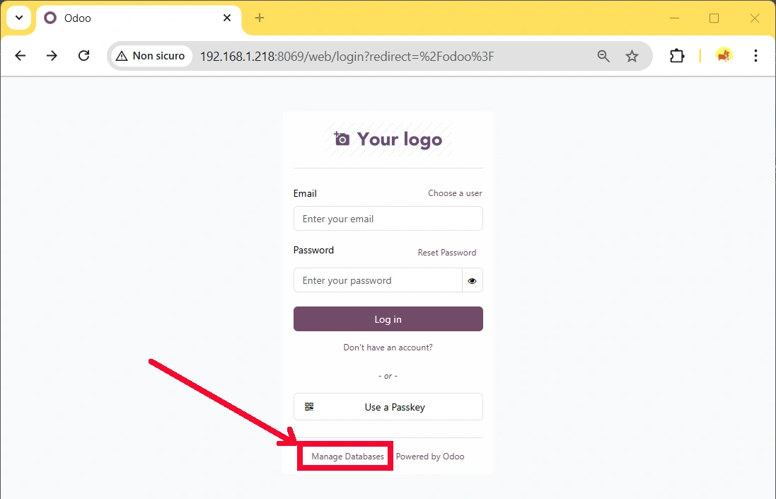 odoo-raspberry-pi-manage-database-link
