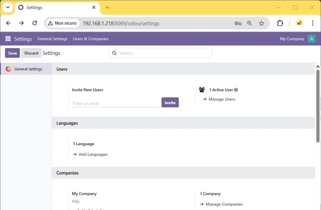 odoo-raspberry-pi-settings