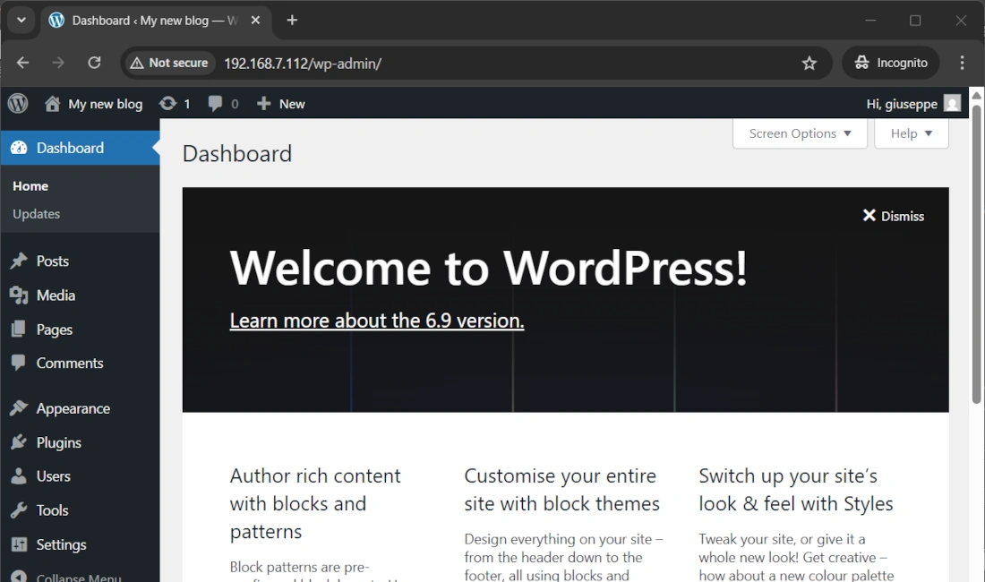 wordpress-raspberry-pi-dashboard