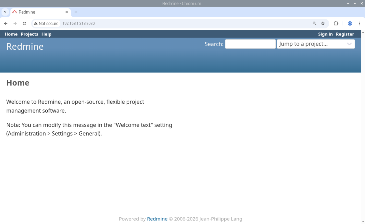 redmine-raspberry-pi-home