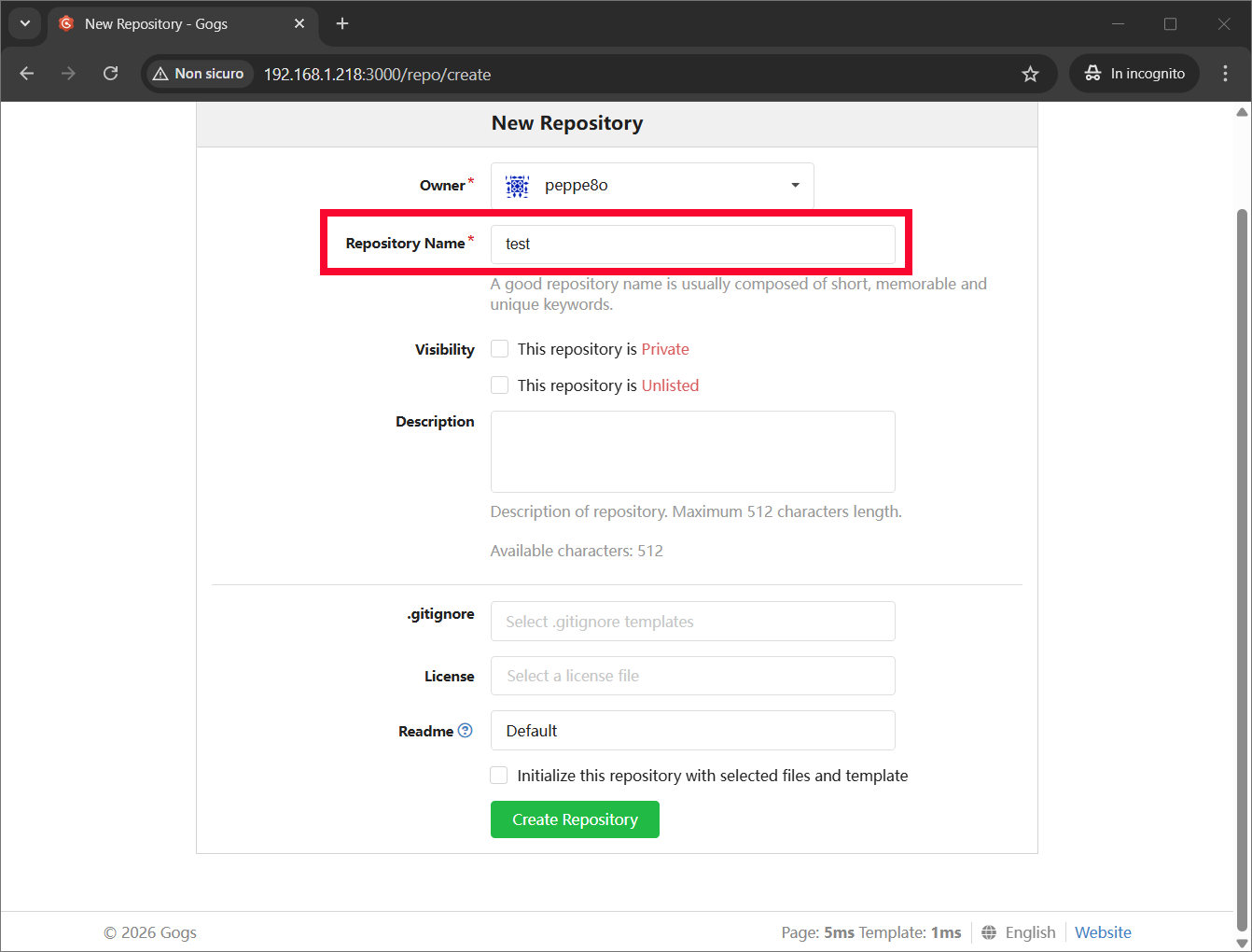 gogs-raspberry-pi-new-repository-form