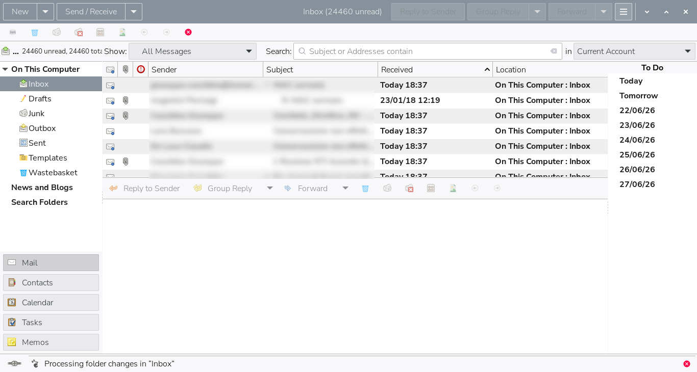 evolution-open-pst-file-raspberry-pi-imported