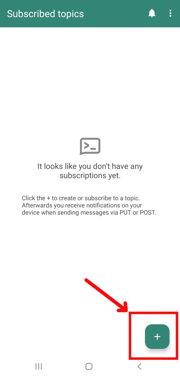 ntfy-raspberry-pi-app-home-page
