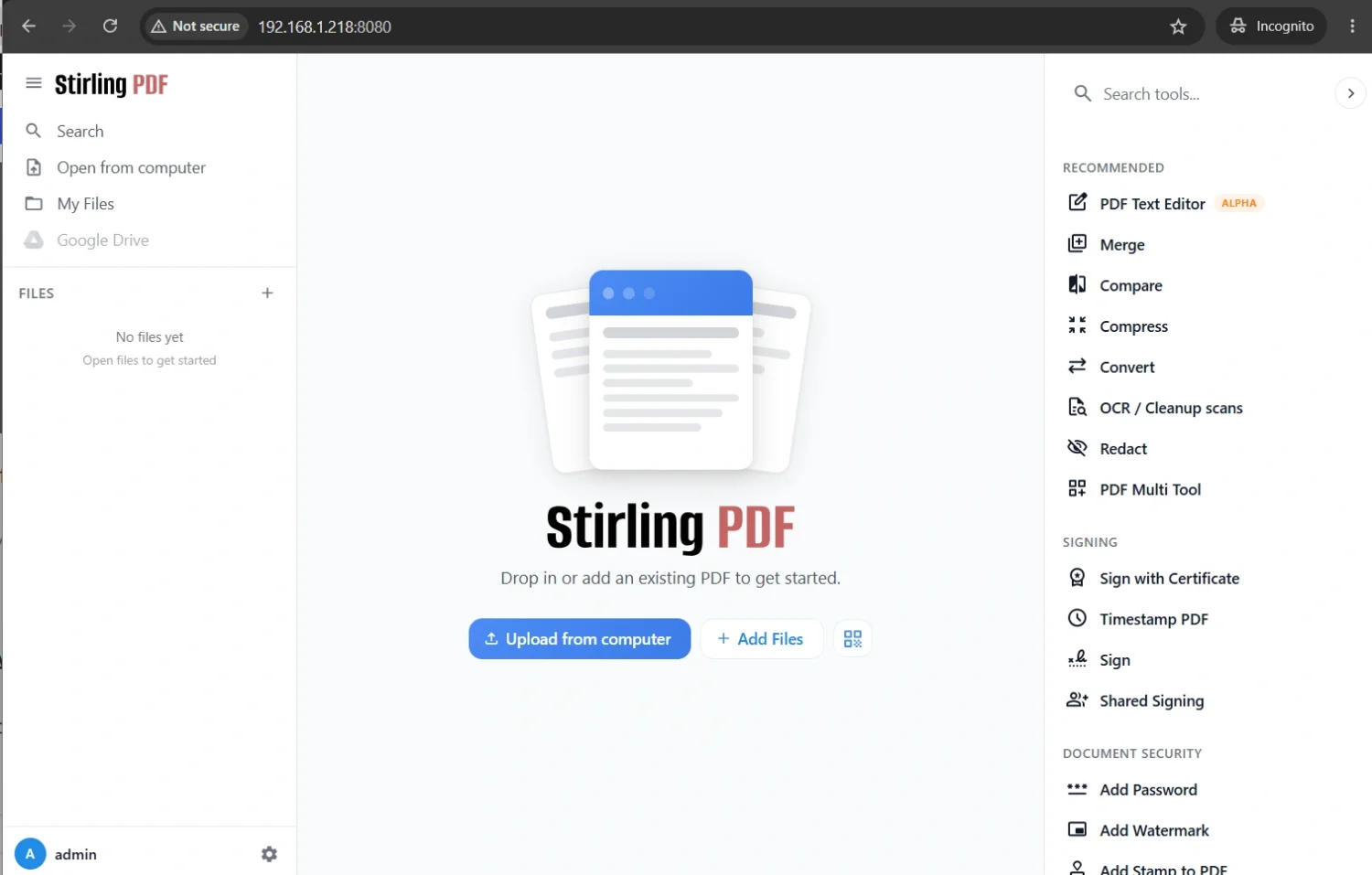 stirling-pdf-raspberry-pi-dashboard