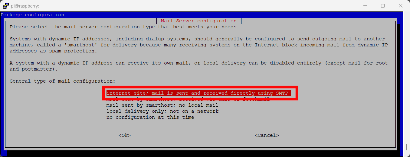 exim-raspberry-pi-reconfigure-01-server-type-selection