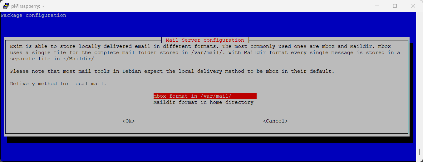 exim-raspberry-pi-reconfigure-08-delivery-method-selection